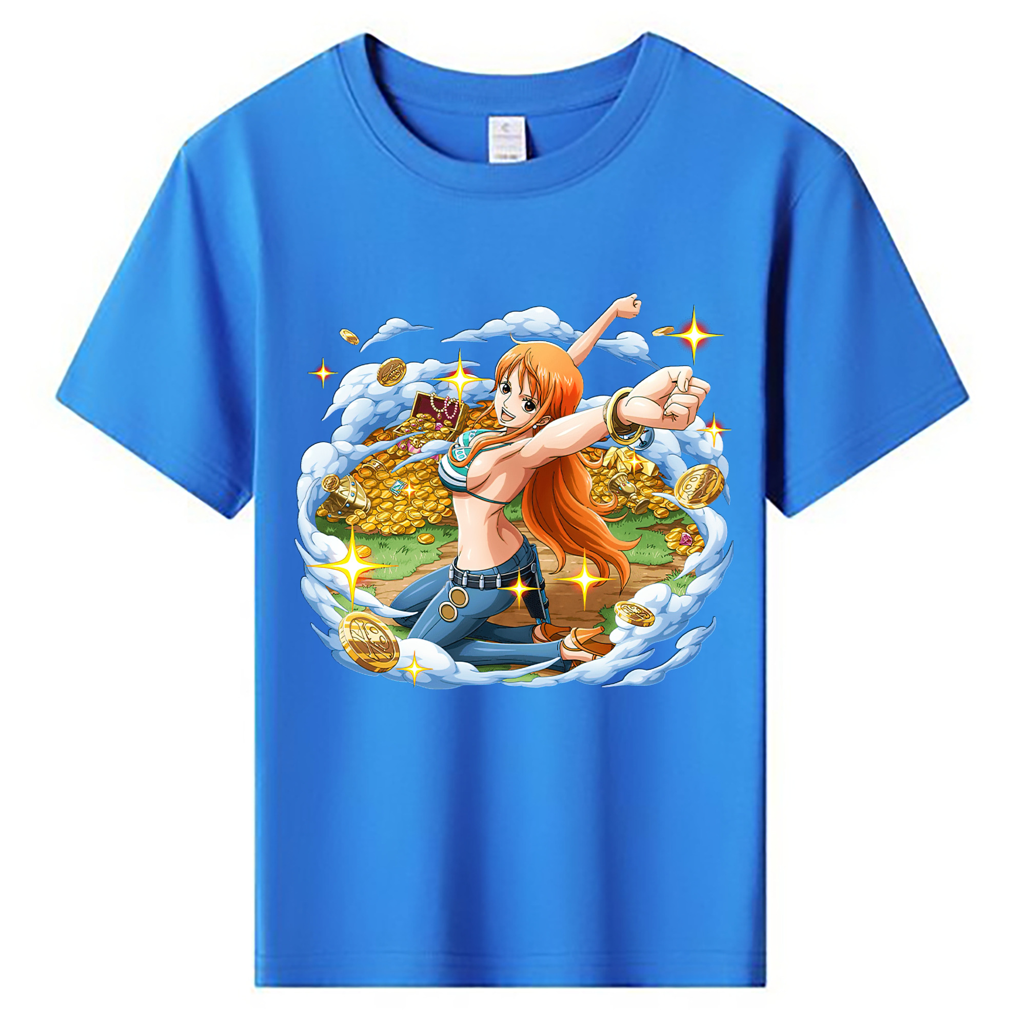 ワンピース ナミ ONE PIECE Nami 綿100％キッズTシャツ（フロントプリント）